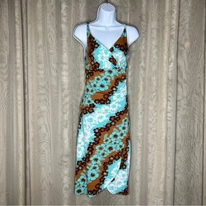 Pinup Couture Greta Dress Floral Hawaiian Retro Wiggle Dress Tiki Vintage Luau